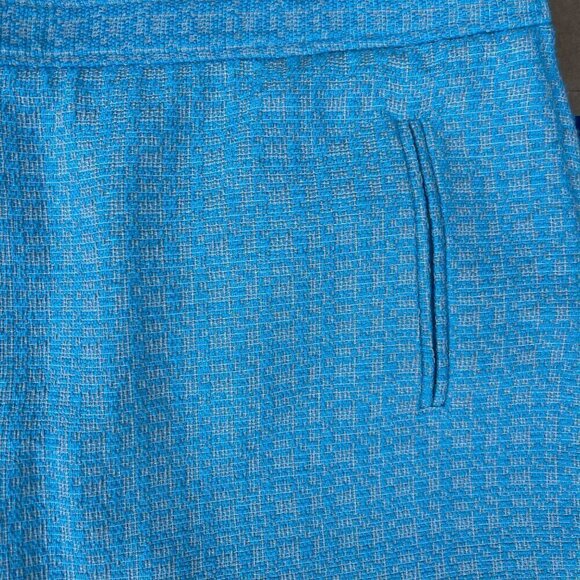 QMack Womens Mini Skirt Size XL Blue Western Preppy Academia Bold Y2K - Picture 3 of 7